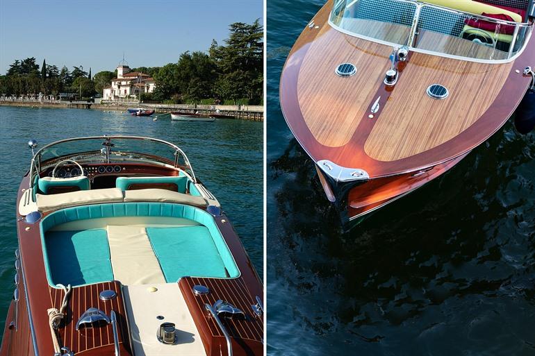 Riva boot op Gardameer