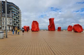 Rocky Stranger kunstwerk in Oostende