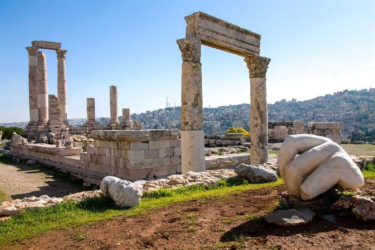 Roman Temple of Hercules in Amman, Jordanië