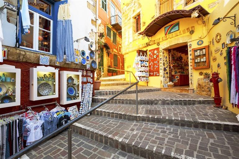 Romantische Trappen van Chania