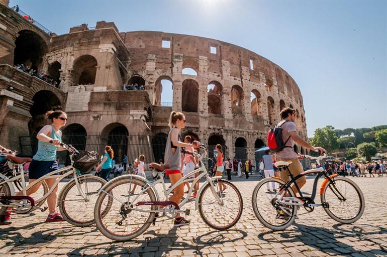 Rome verkennen vanop de fiets