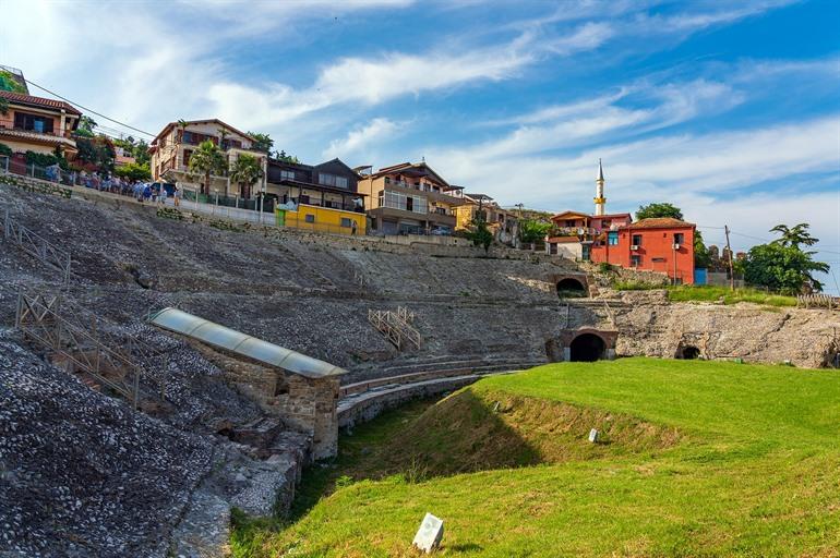 Romeins amfitheater van Durrës, Albanië