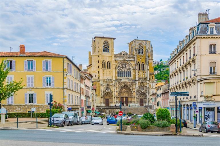 Romeinse overblijfselen in Vienne, Frankrijk