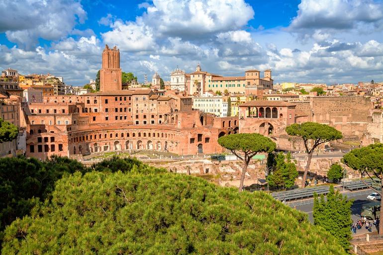 Ruïnes van de Markten van Trajanus in Rome