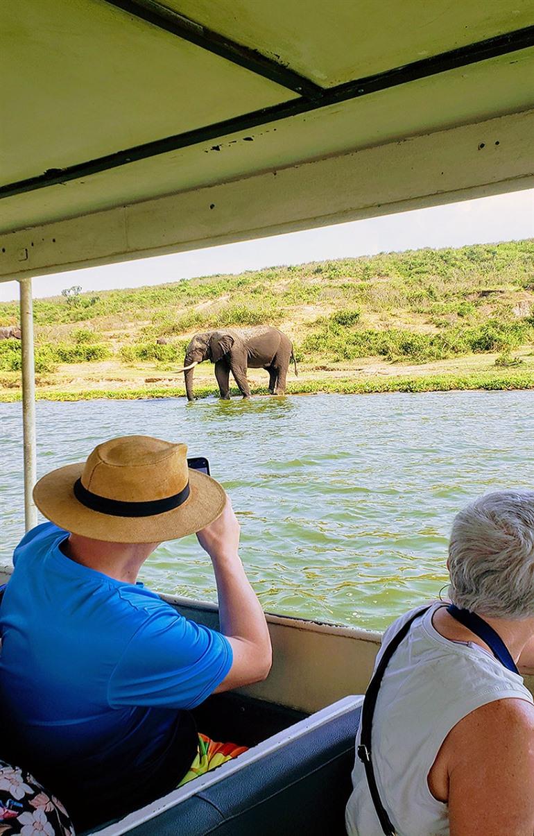 Safaritocht langs Oeganda's wildlife