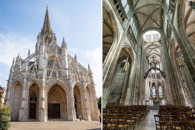 Saint-Maclou kerk van Rouen bezoeken, Normandië