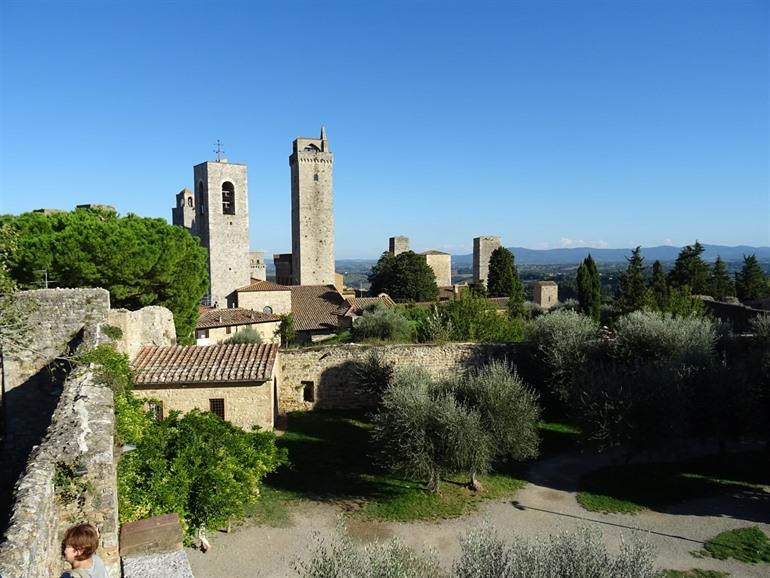 San Gimignano, uitzicht op torens 