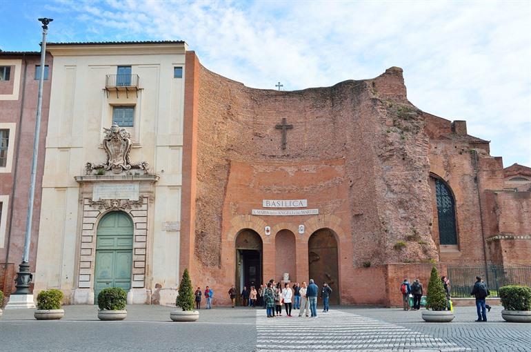 Santa Maria degli Angeli bezoeken, Rome