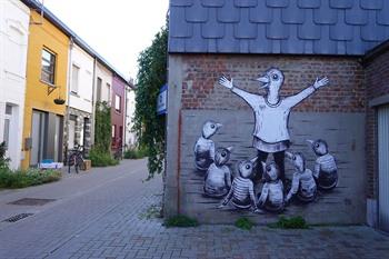 SAS – Gijs van Hee, street-art Kessel-Lo