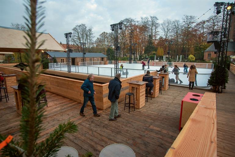Schaatspiste tijdens Wintergloed