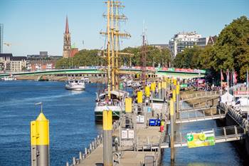 Schlachte promenade in Bremen