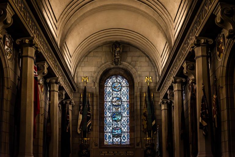 Scottish National War Memorial in Edinburgh Castle