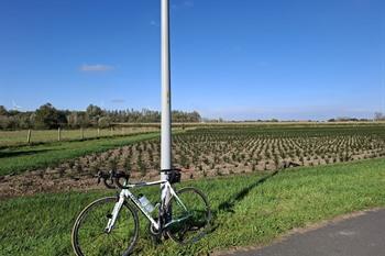 Sfeerbeelden fietsroute van Gent naar Kortrijk (richting Waregem)