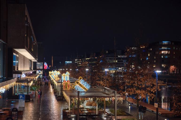 Sfeerverlichting in de stad