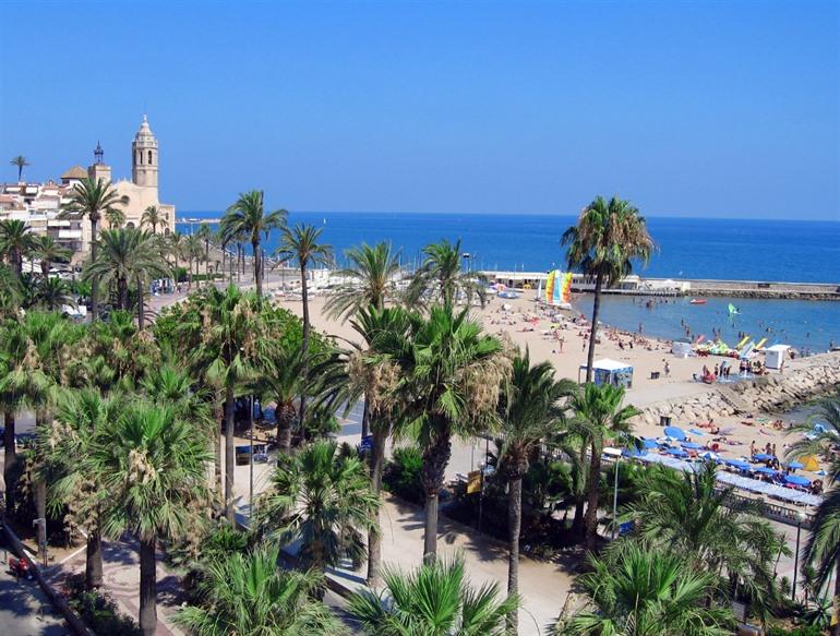 Sitges nabij Barcelona