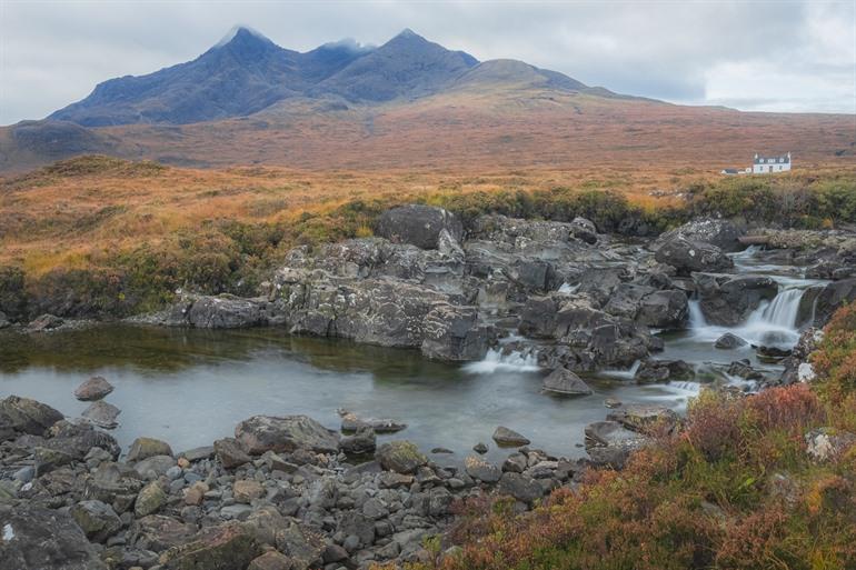 Sligachan Waterfalls op Isle of Skye