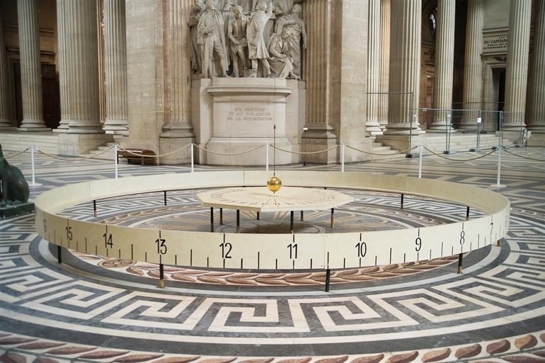 Slinger van Foucault in het Panthéon, Parijs