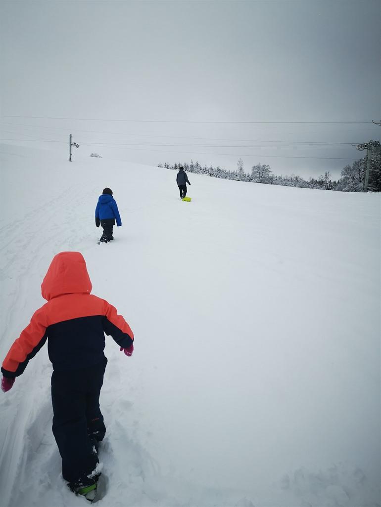Sneeuwwandeling in Lierneux