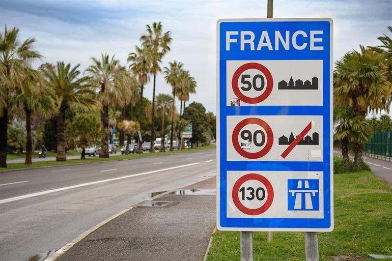 Snelheidslimieten in Cannes, Frankrijk
