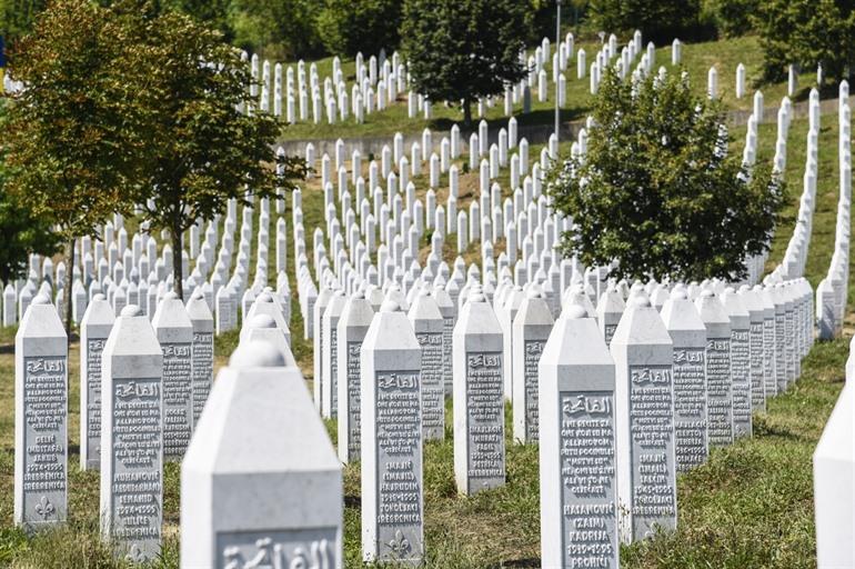 Srebrenica monument in Bosnië en Herzegovina