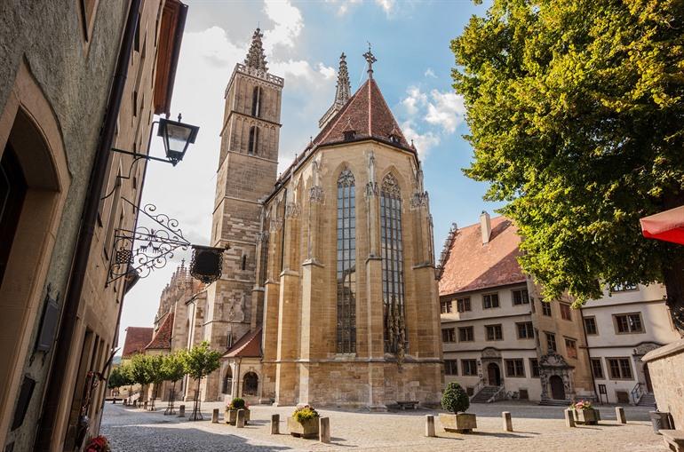 St Jakobskirche in Rothenburg, Duitsland