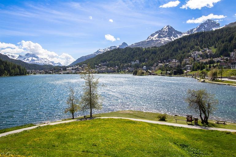 St. Moritzersee, het meer van St. Moritz