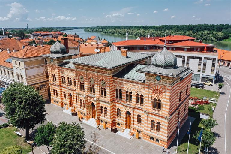 Stadhuis van Brčko, Bosnië en Herzegovina