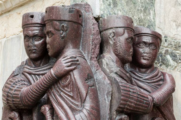 Standbeeld van de Tetrarchen