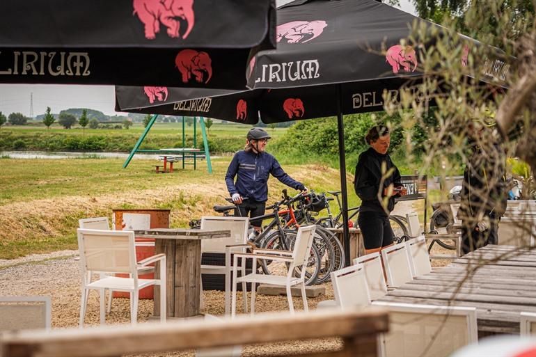 Startpunt fietsroute leiestreek