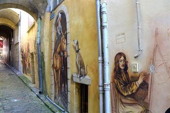 Straatbeeld van Laon