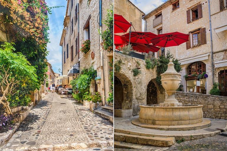 Straatbeeld van Saint-Paul-de-Vence, Provence