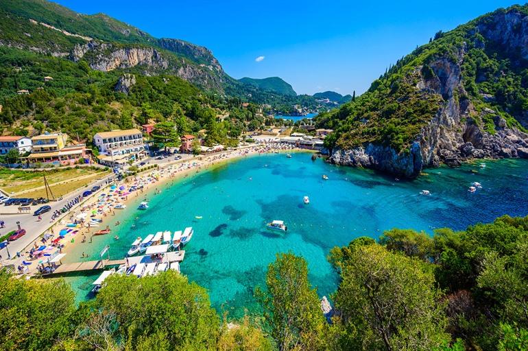 Strand Agios Spiridon in Paleokastritsa