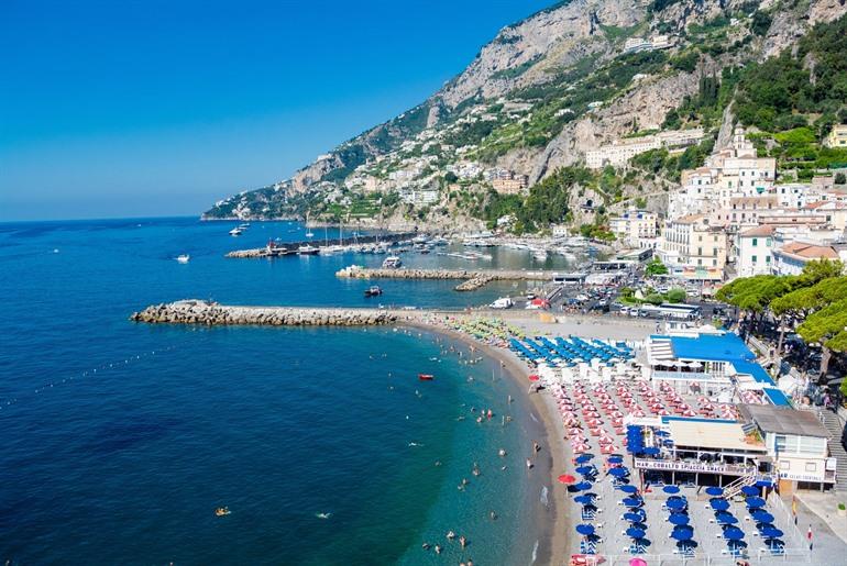 Strand bij Amalfi