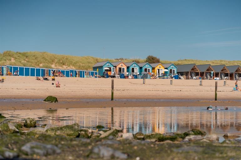 Strand bij  het stadje Vlissingen