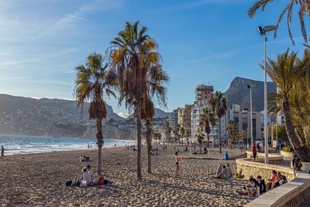 Strand van Calpe in de winter