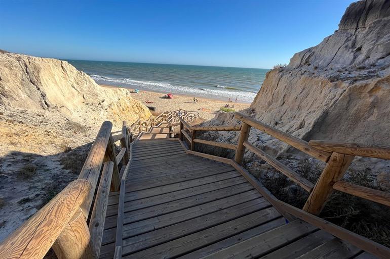 Stranden bij de Asperillo-kliffen