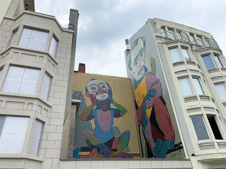 Street art van Aryz, Oostende