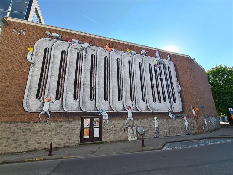 Street-Art Verwarr(m)ing Bisser in Leuven