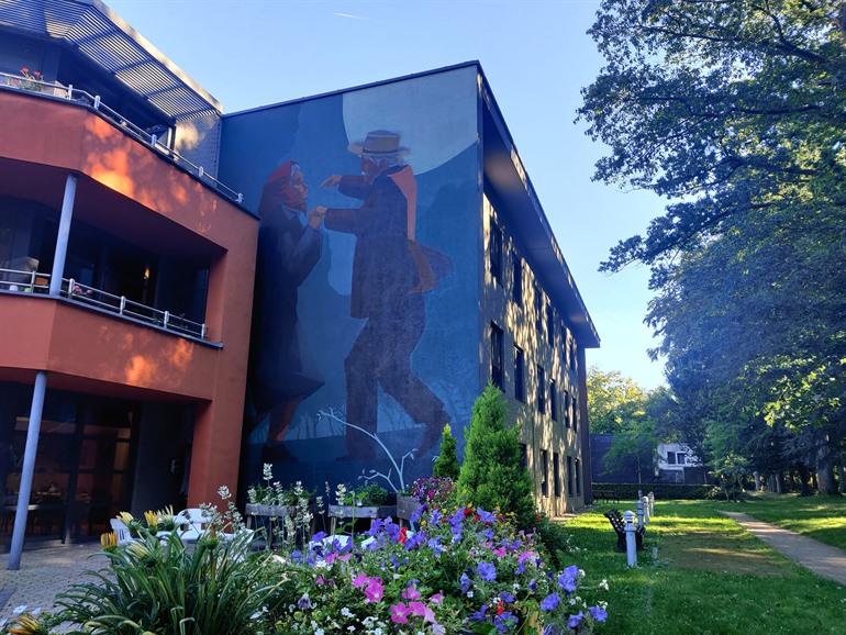 Street-art werk The Dancing Couple, Kessel-Lo