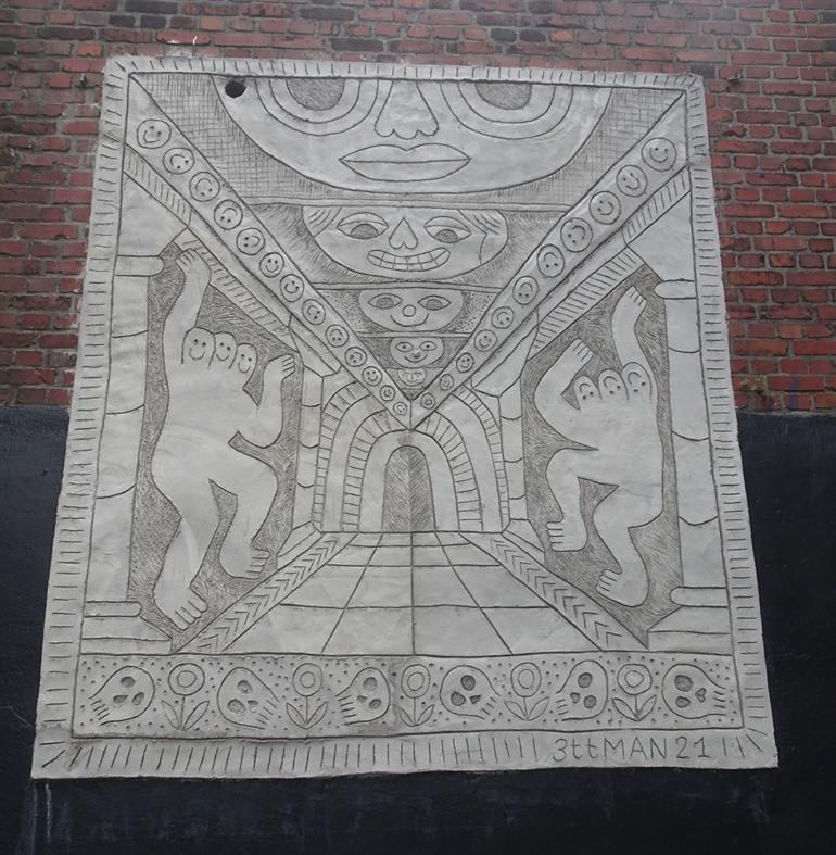 Street art werken in Heerlen