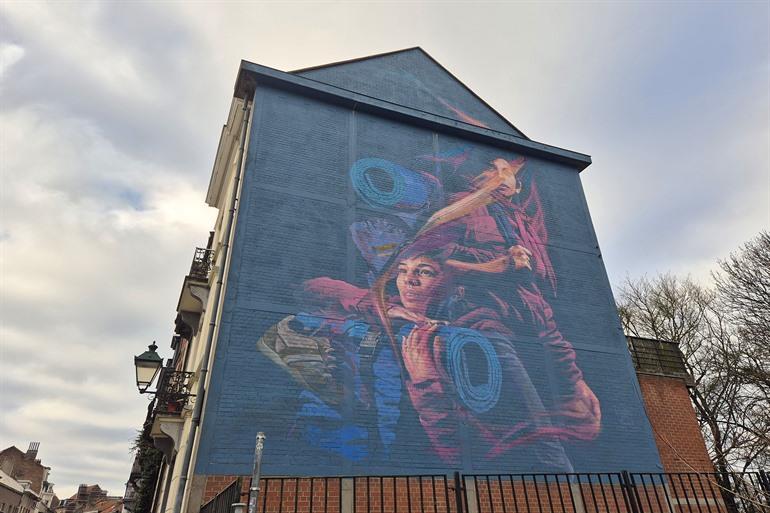 Street-art werken in Sint-Gillis