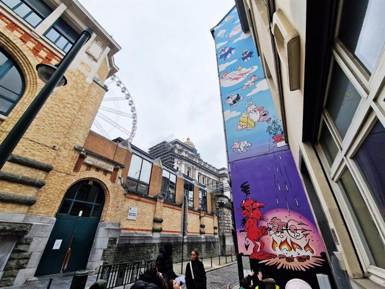 Stripmuur Passe Moi Ciel in Brussel