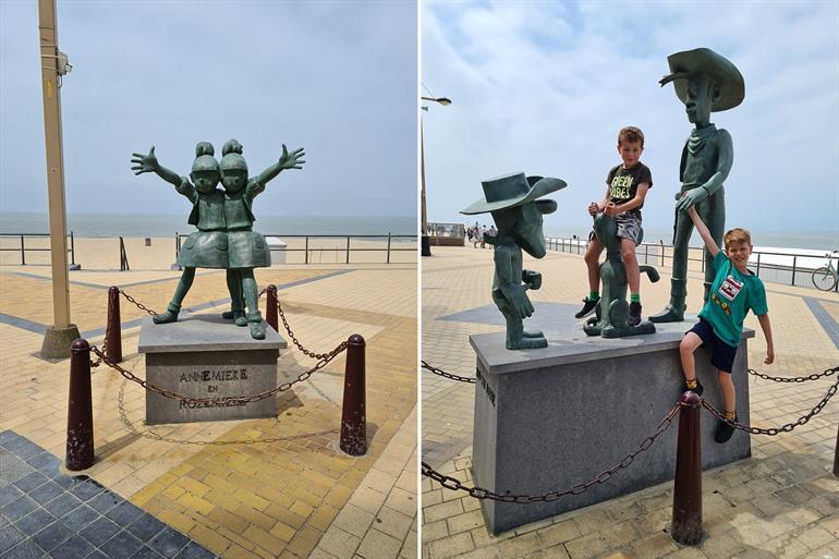 Stripstandbeelden van Middelkerke