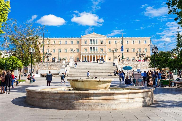 Syntagmaplein in Athene, Griekenland