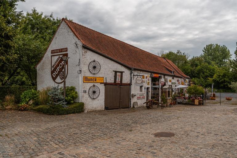 Taverne in het dorpje Aubechies