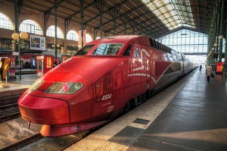 Thalys in Paris Gare du Nord, Parijs