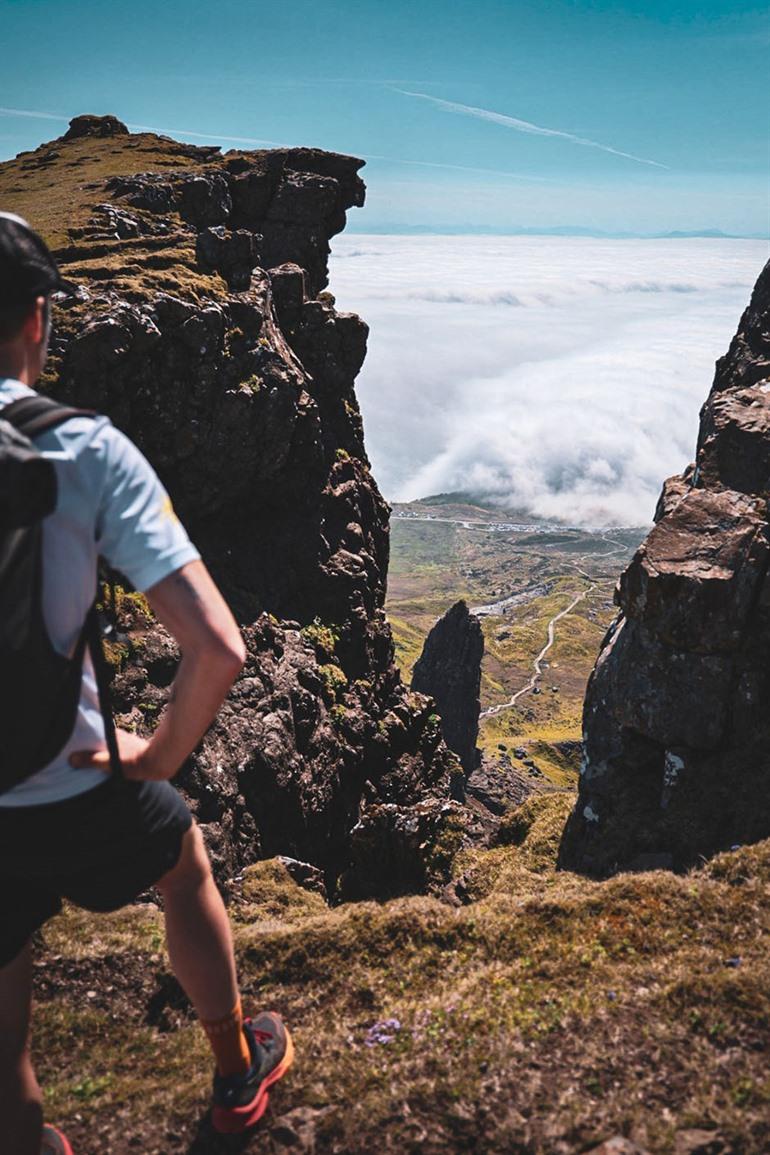 The Old Man of Storr wandeling, Schotland