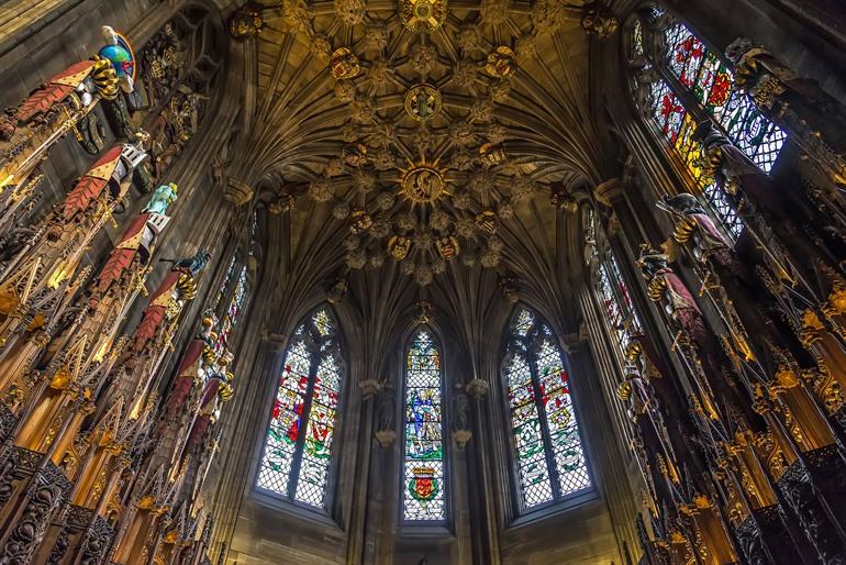 Thistle Chapel in de St Giles' Cathedral bezoeken, Edinburgh