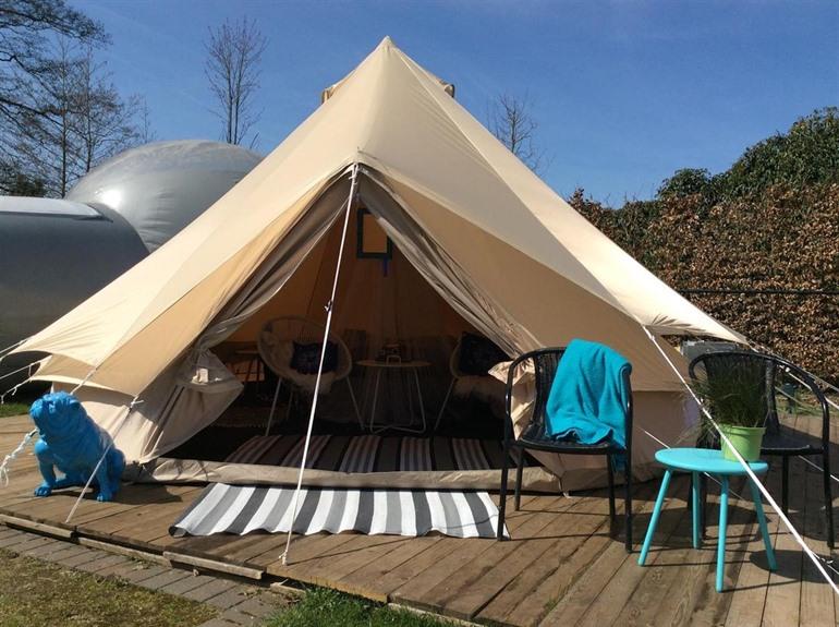 Tipi bij B&B De Witte Merel in Paal, Limburg 