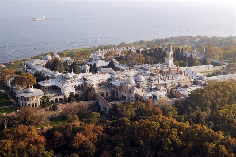 Topkapi Paleis Istanboel, luchtbeelden